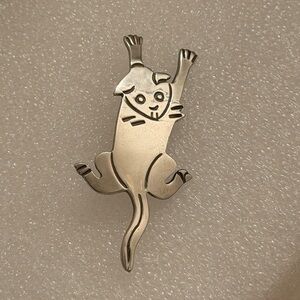 925 Silver Cat Pin Brooch for the Cat-lover